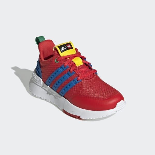 아디다스 RACER TR X LEGO 신발 RED / CLOUD 화이트 SHOCK BLUE GX3199